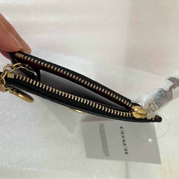 Coach Floral Printed Leather Mini ID Skinny - Picture 4 of 8